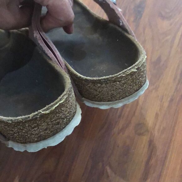 Birkenstock pink Gizeh Sandals, size 8 AS IS - Picture 6 of 7